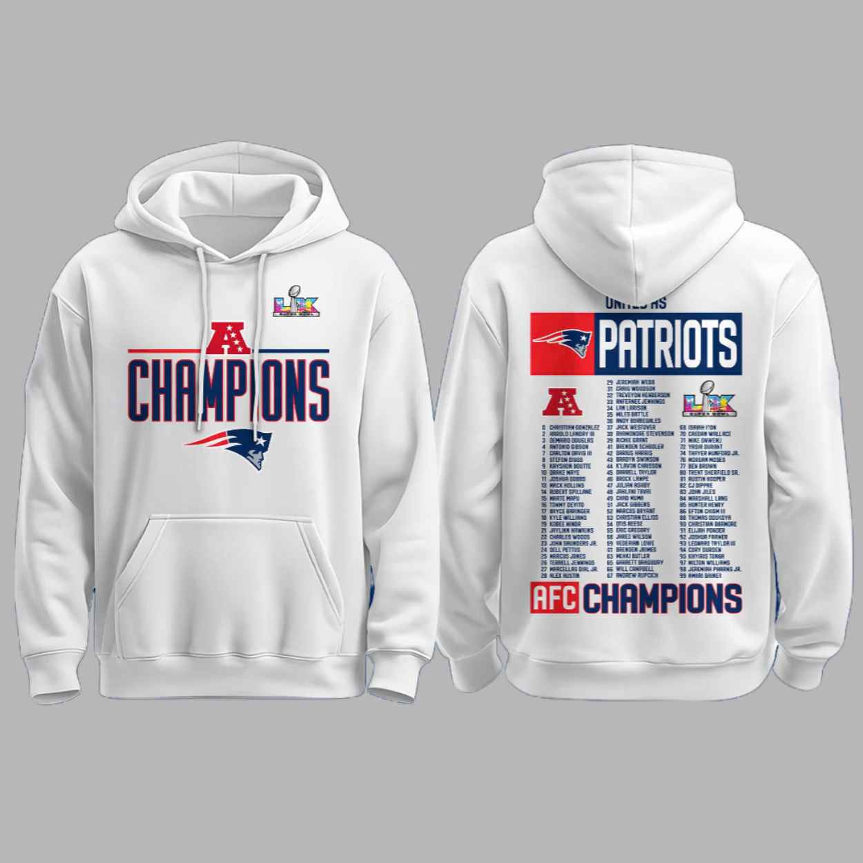 Patriots 2025 AFC Champions Hoodie 1 Patriots 2025 AFC Champions Hoodie 1