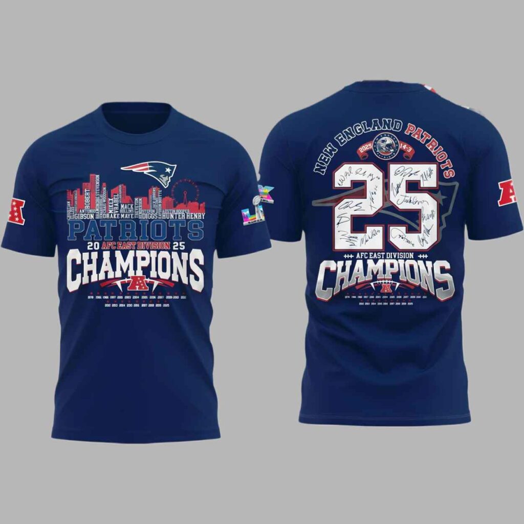 Patriots 2025 AFC Conference Champions T shirt 2