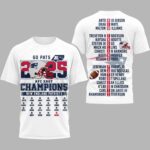 Patriots 2026 SB LX AFC East Champions 3D Shirt