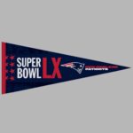 Patriots 2026 SB LX Bound Pennant Flag