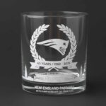Patriots 65Th Anniversary Whiskey Glass