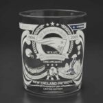 Patriots AFC Championship Engraved Whiskey Glass