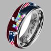 Patriots SB LX Silver Tungsten Ring 2