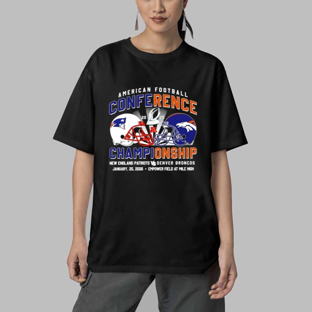 Patriots Vs Broncos 2026 AFC Conference Championship Shirt 5