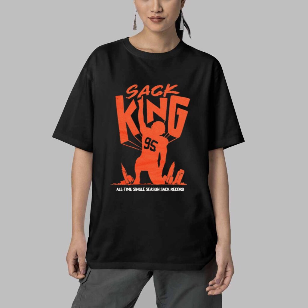 Sack King All Time Single Season Sack Record Shirt 5