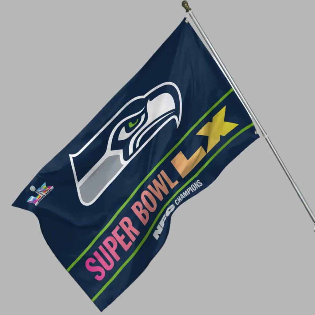 Seahawks 2025 NFC National Champions Flag 2