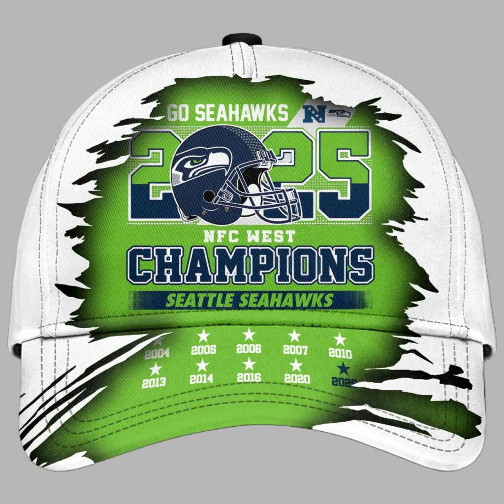 Seahawks 2025 NFC West Champions Classic Cap 2