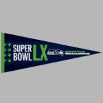 Seahawks 2026 SB LX Bound Pennant Flag