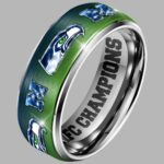 Seahawks 2026 SB Silver Tungsten Ring