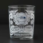 Seahawks 66th 1976-2026 Anniversary Engraved Whiskey Glass