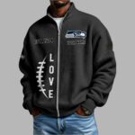 Seahawks EST 1974 Waffle Half Zip Sweatshirt