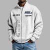 Seahawks EST 1974 Waffle Half Zip Sweatshirt 2