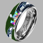 Seahawks SB LX Silver Tungsten Ring