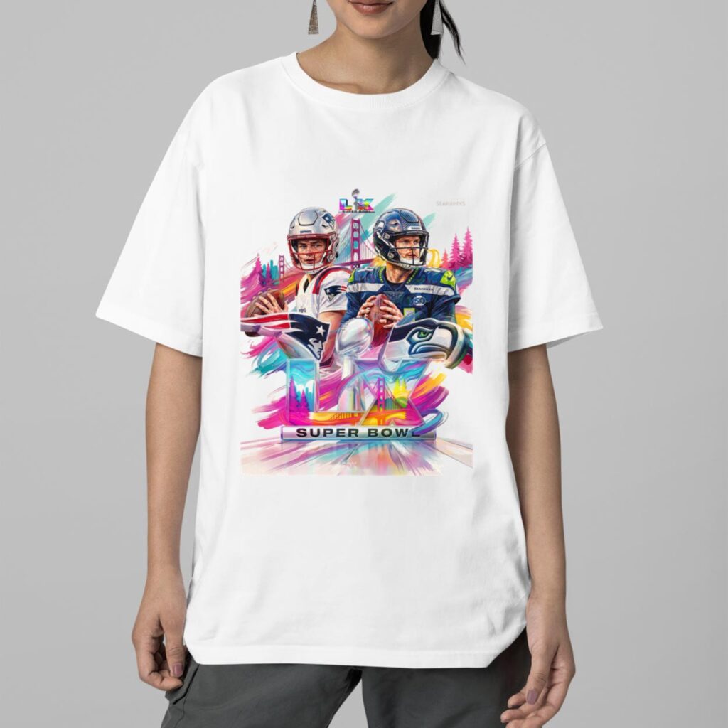 Seahawks Vs Patriots SB LX Shirt 2