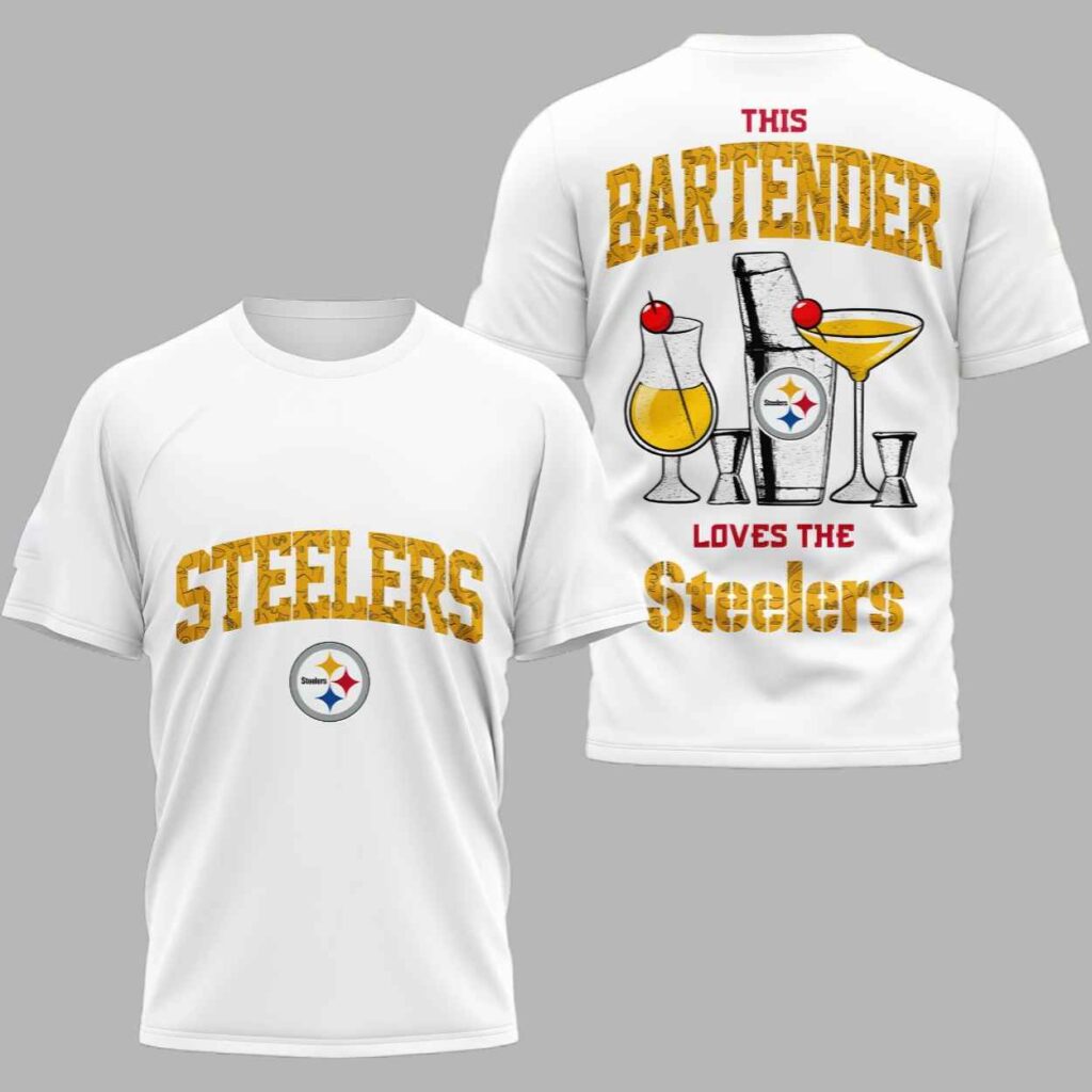 Steelers This Bartender Fan 3D Shirt 2