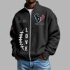Texans EST 1999 Waffle Half Zip Sweatshirt 6 Texans EST 1999 Waffle Half Zip Sweatshirt 1