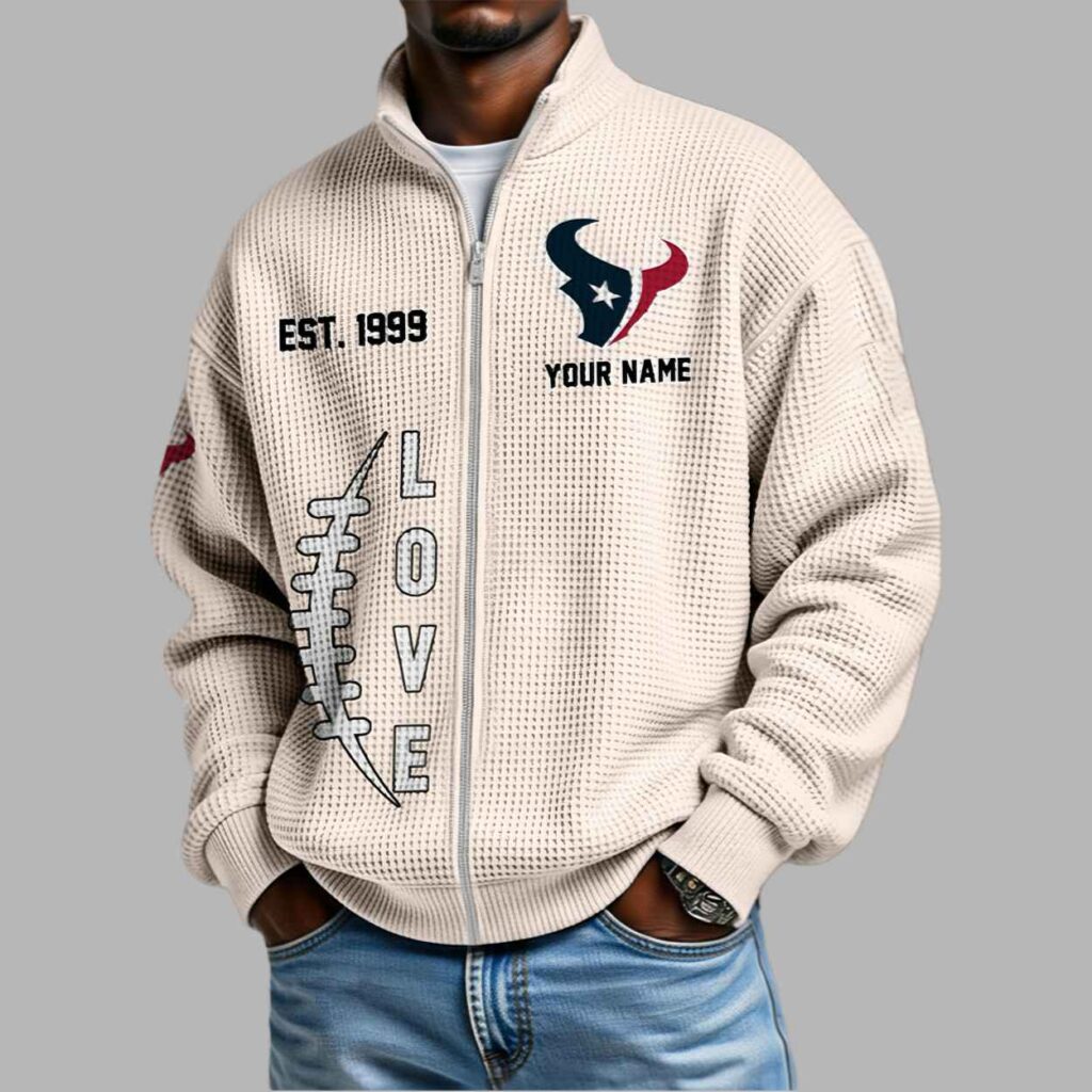 Texans EST 1999 Waffle Half Zip Sweatshirt 3 Texans EST 1999 Waffle Half Zip Sweatshirt 3