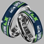 Seahawks SB LX Silver Tungsten Ring