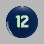 Unisex Seahawks 12 Rugby Button