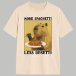 Capybara Eating Pasta Washed T-Shirt