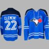 2026 Blue Jays Ernie Clement Replica Hockey Jersey Giveaway 2