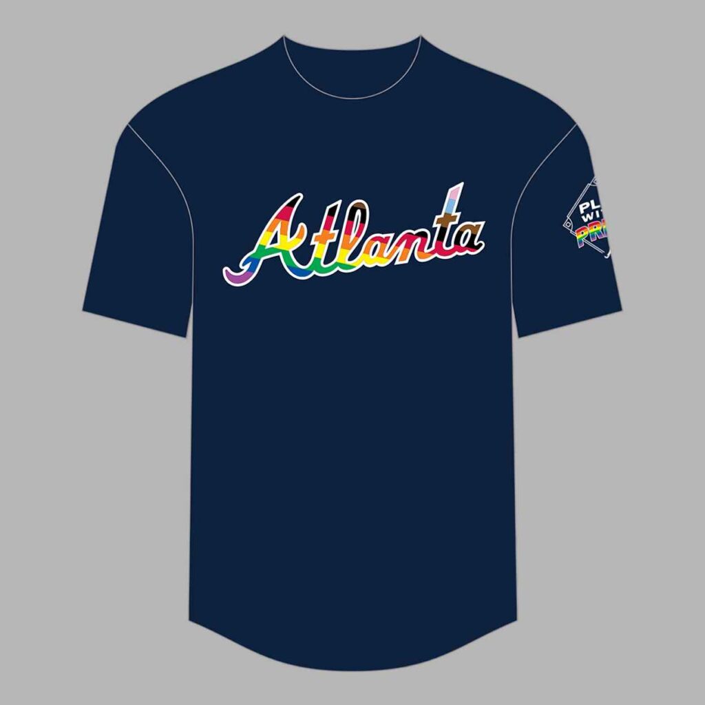 2026 Braves Pride performance t shirt Giveaway 2