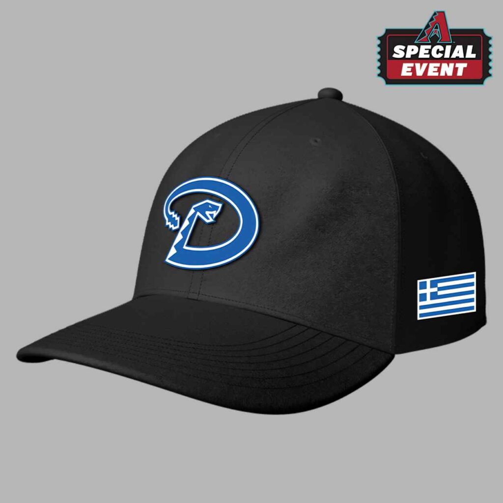 2026 Giveaway Dbacks Greek Heritage Celebration Hat 2