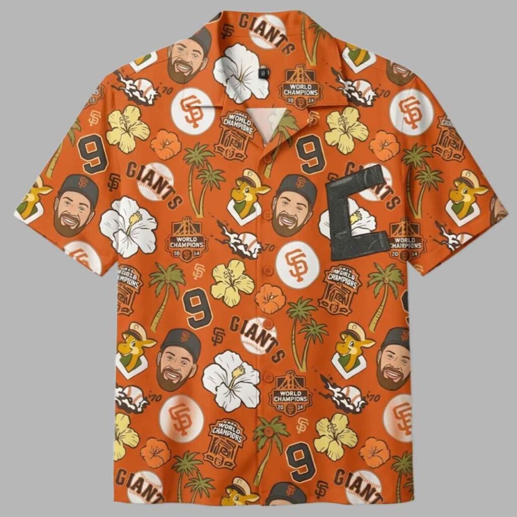 2026 Giveaway Giants Brandon Belt Aloha Shirt 2