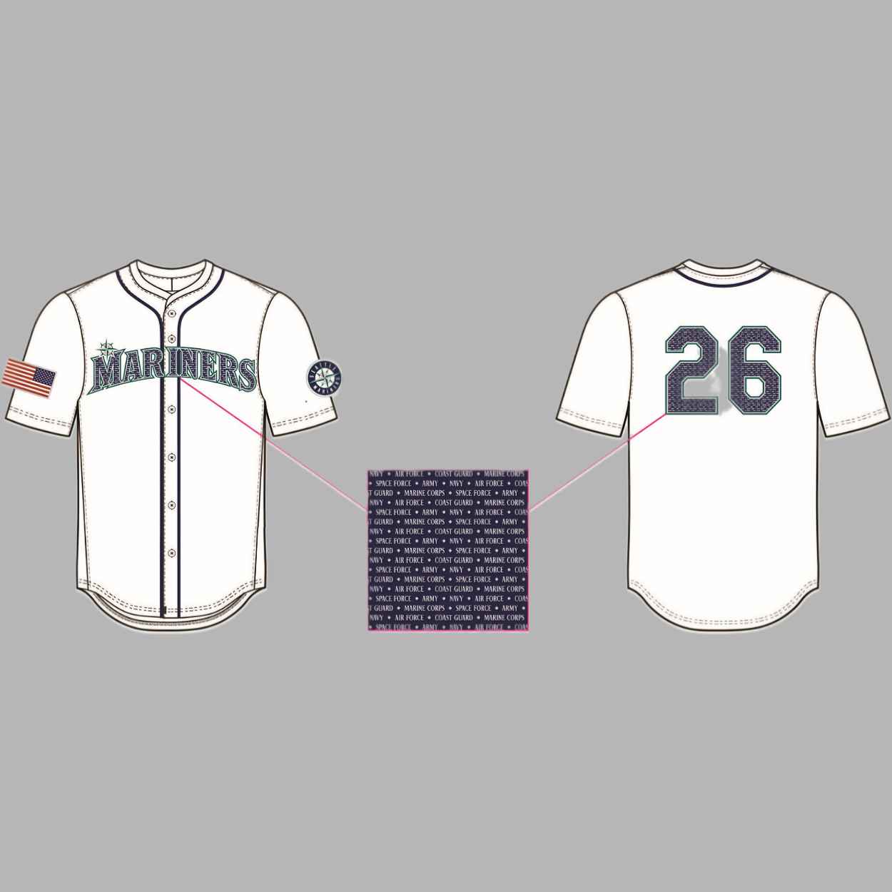 2026 Giveaway Mariners Armed Forces Jersey 1 2026 Giveaway Mariners Armed Forces Jersey 1