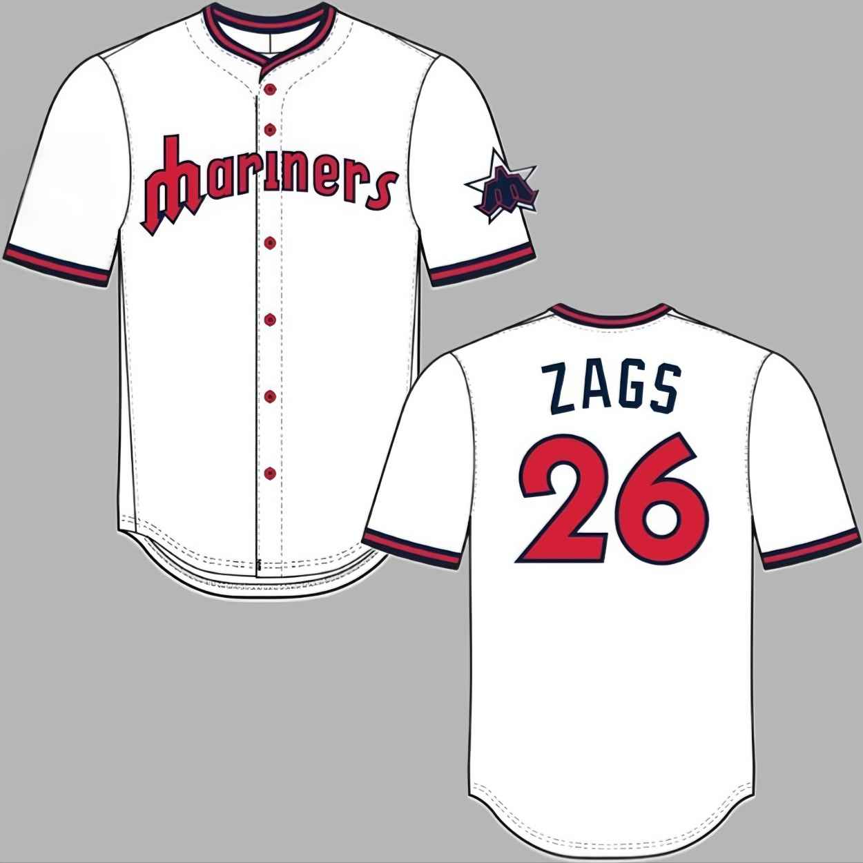 2026 Giveaway Mariners Zags Day Jersey 1 2026 Giveaway Mariners Zags Day Jersey 1