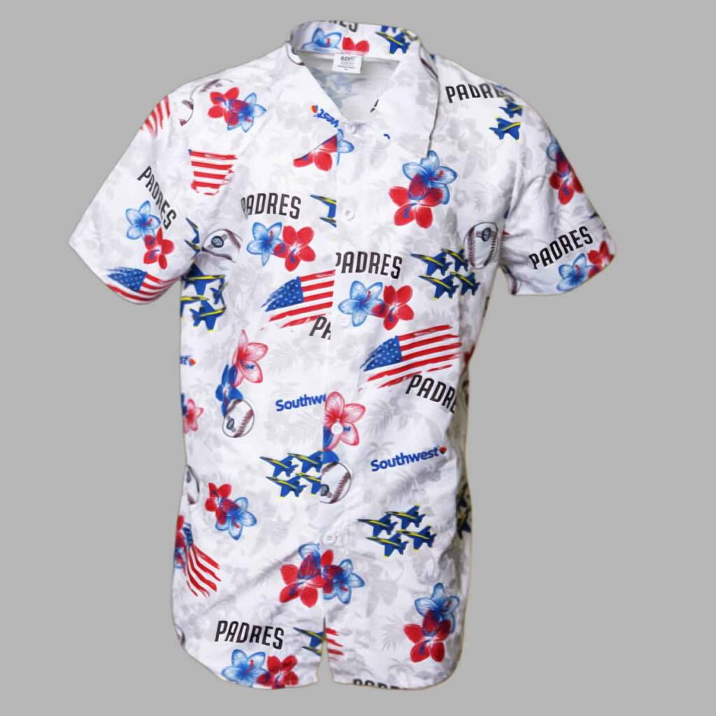 2026 Padres Patriotic Aloha Shirt Giveaway 2