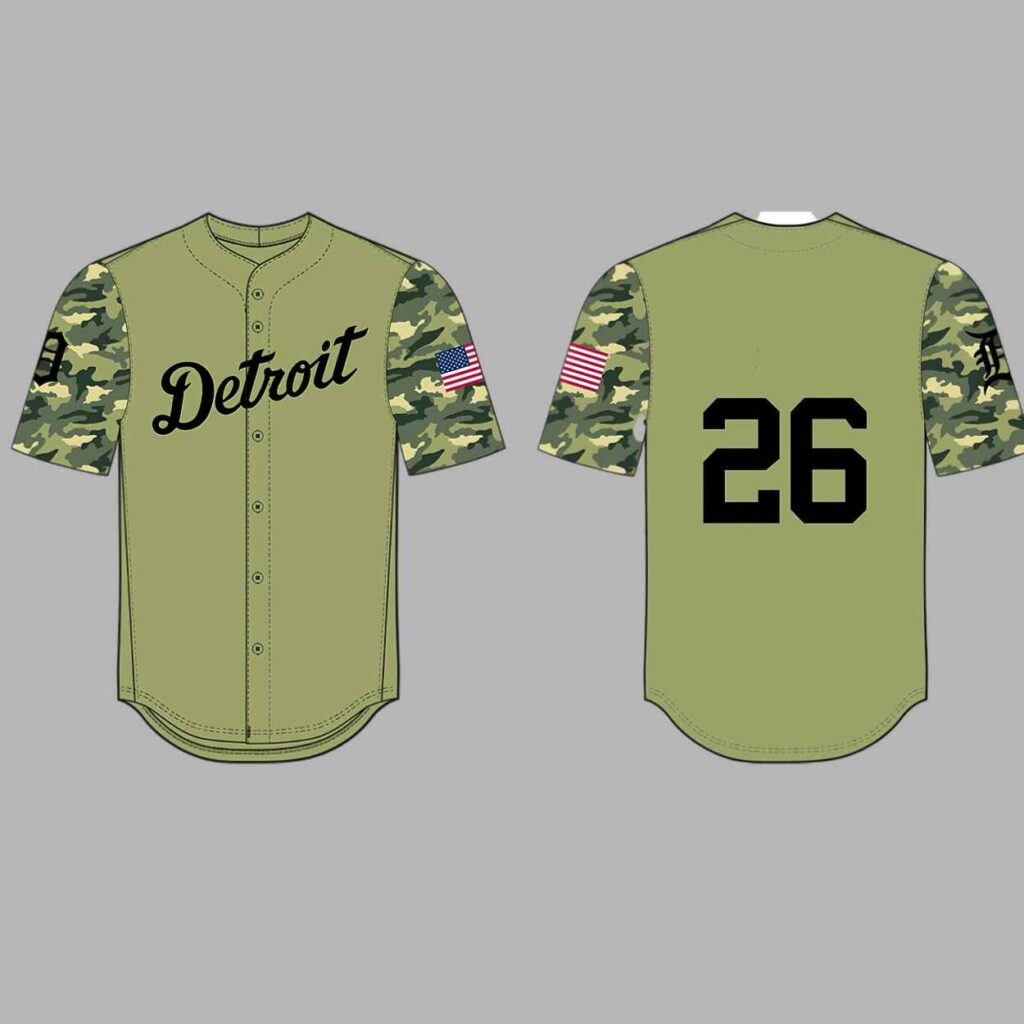 2026 Tigers Military Appreciation Jersey Giveaway 2