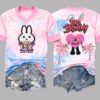 Bad Bunny SB LX Puerto Rico Print T shirt 1