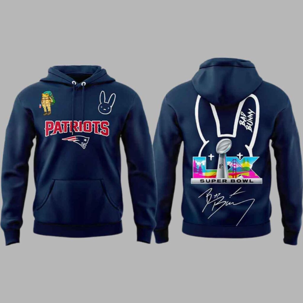 NE Patriots x Bad Bunny SB LX 2026 Combo Hoodie 2