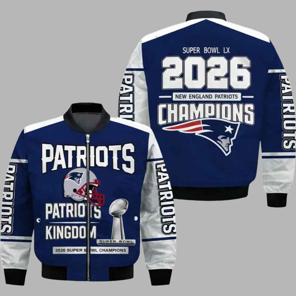 Patriots Bowl LX 2026 Champions Bomber Jacket 2