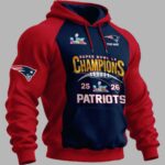 Patriots SB LX 25 26 Hoodie
