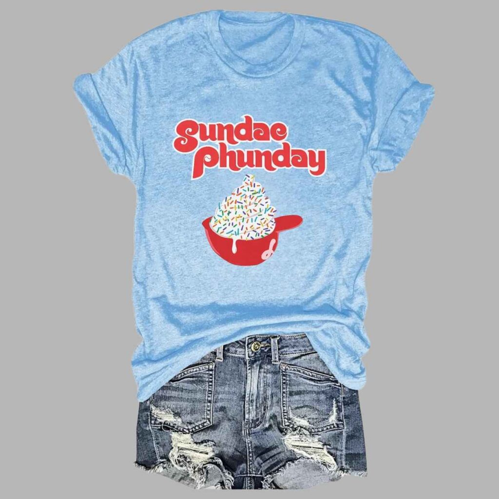 Phillies Sundae Phunday Ice Cream Helmet Tee 2