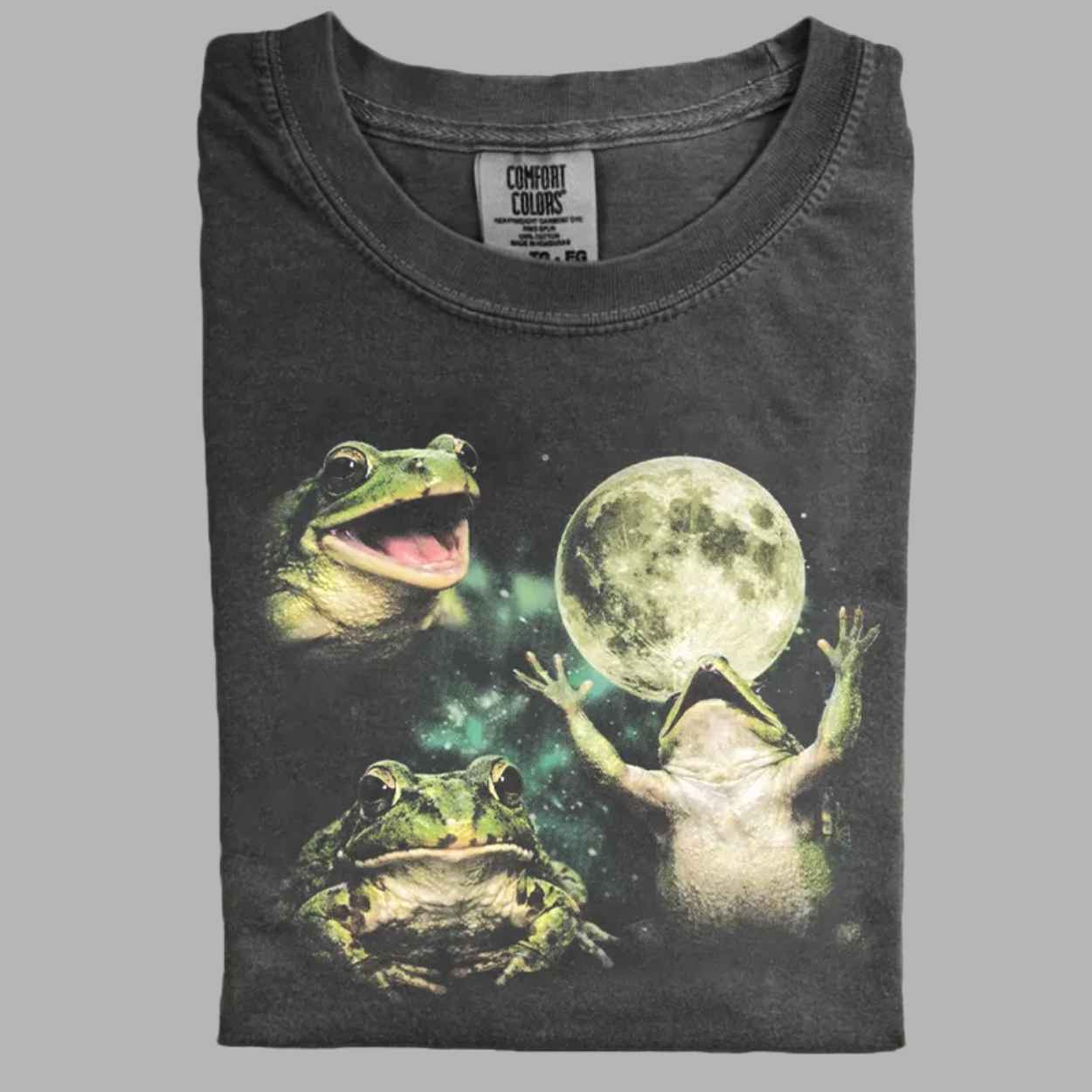 Retro Frog Moon T-shirt 1 Retro Frog Moon T shirt 1