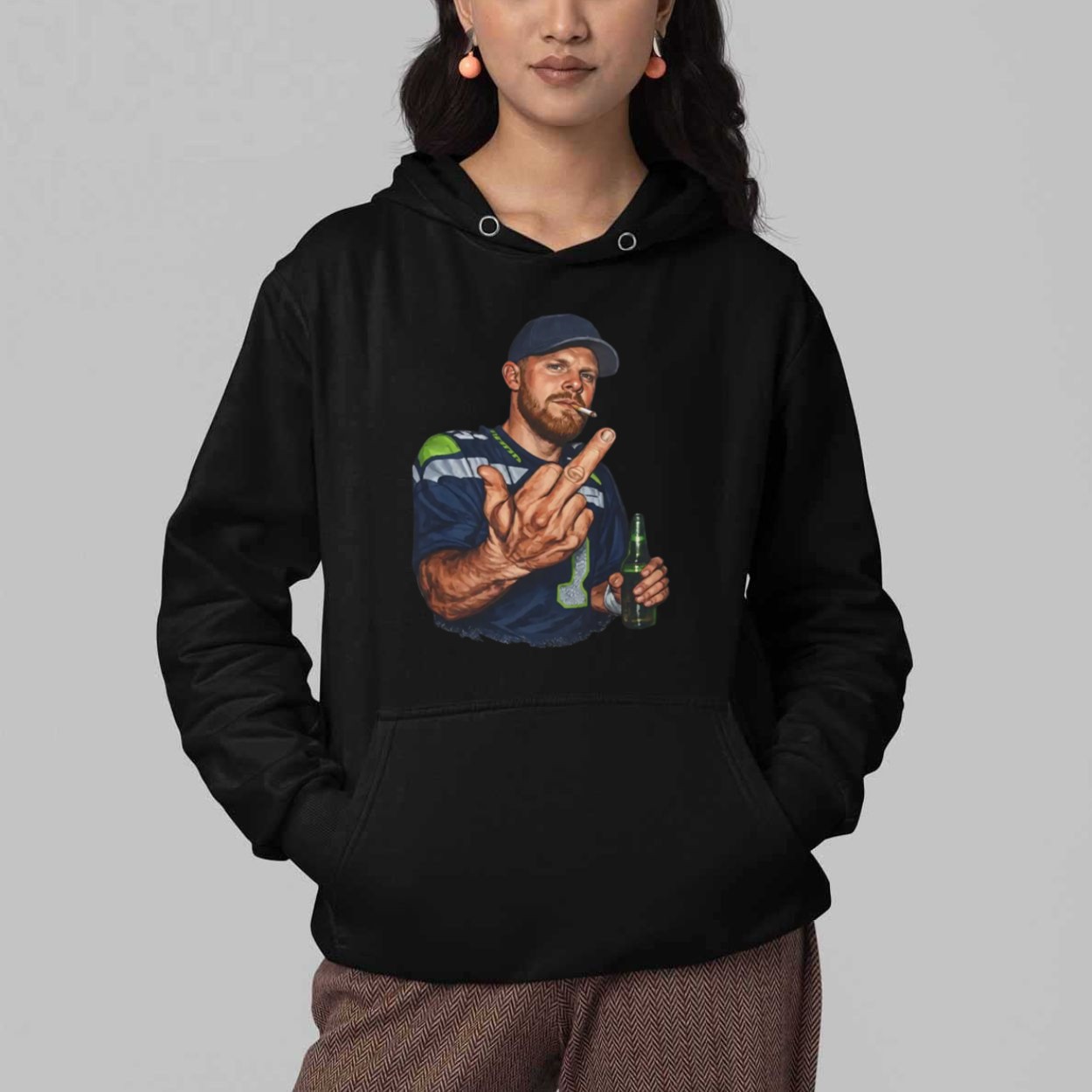 Sam Darnold Middle Finger Shirt 3 Sam Darnold Middle Finger Shirt 5