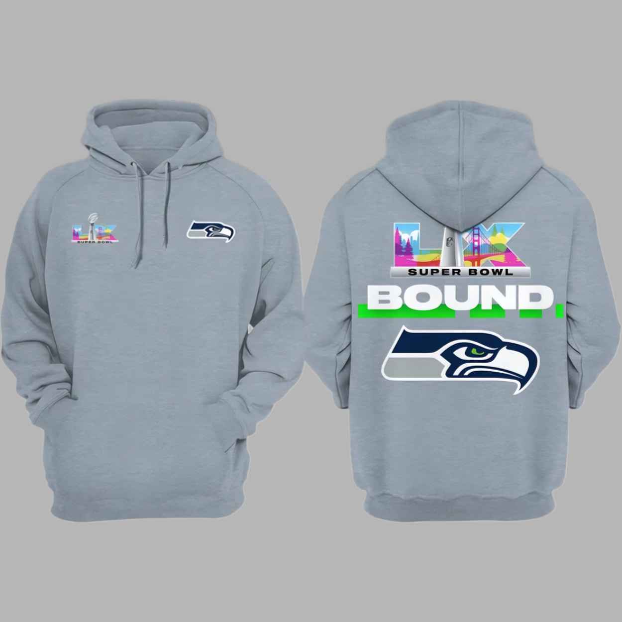 Seahawks 2026 Bowl LX Raglan Hoodie 1 Seahawks 2026 Bowl LX Raglan Hoodie 1