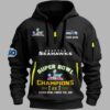 Seahawks 2x Bowl Champions Half-Zip Hoodie 5 Seahawks 2x Bowl Champions Half Zip Hoodie 1