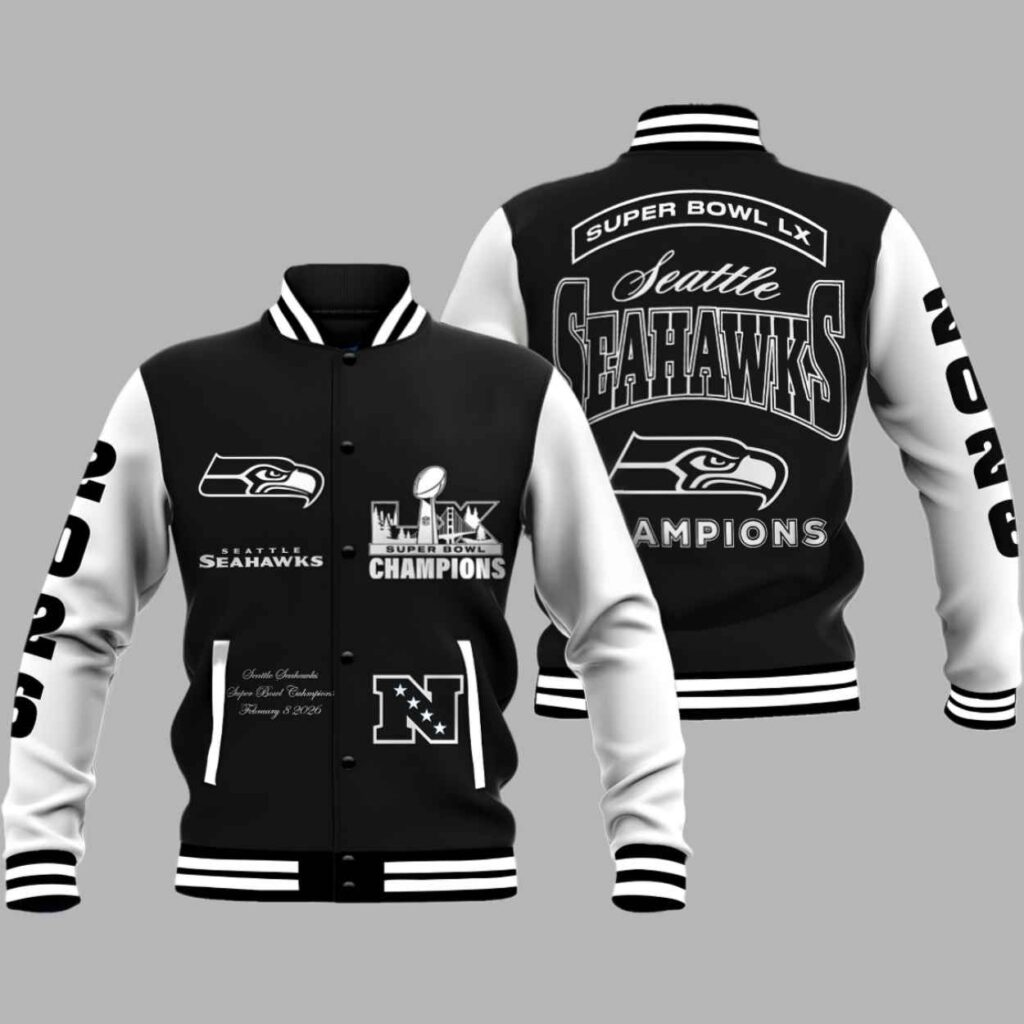 Seahawks Bowl LX Champions Limited Edition Baseball Jacket 2