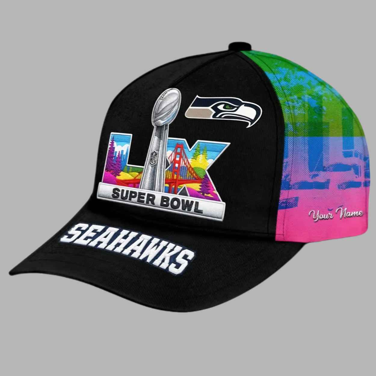 Seahawks S Bowl LX 2026 Classic Cap 1 Seahawks S Bowl LX 2026 Classic Cap 1