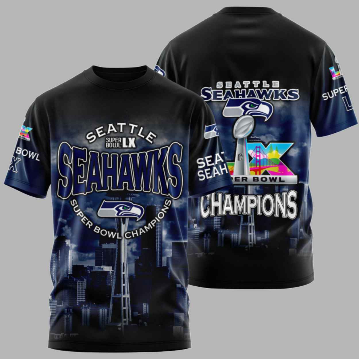 Seahawks S Bowl LX T-shirt 1 Seahawks S Bowl LX T shirt 1