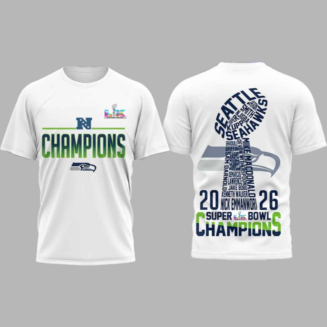 Seattle Seahawks 2026 SB LX 3D Shirt 1 Seattle Seahawks 2026 SB LX 3D Shirt 1