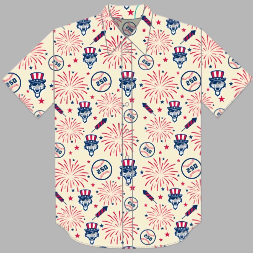 2026 Erie SeaWolves Patriotic Button Up Shirt Giveaway 2