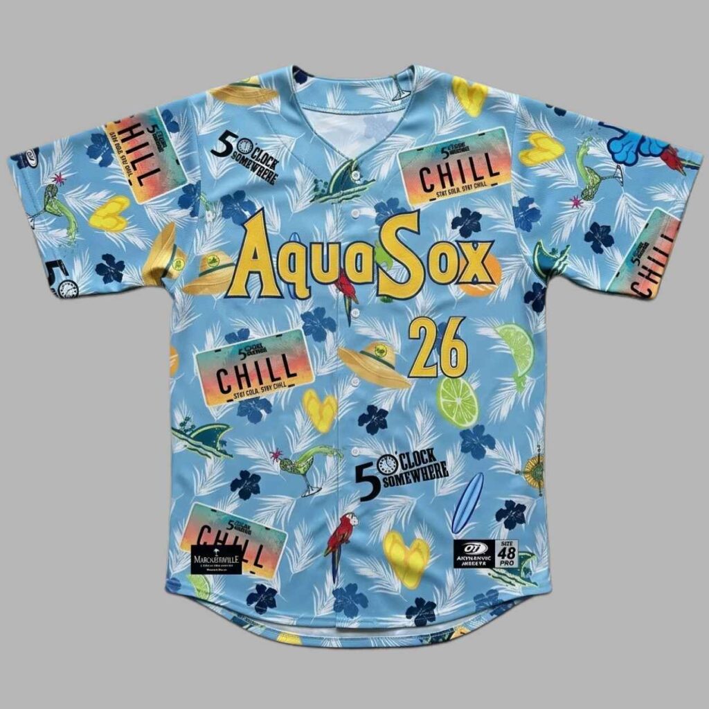 2026 Everett AquaSox Margaritaville Night Jersey Giveaway 2
