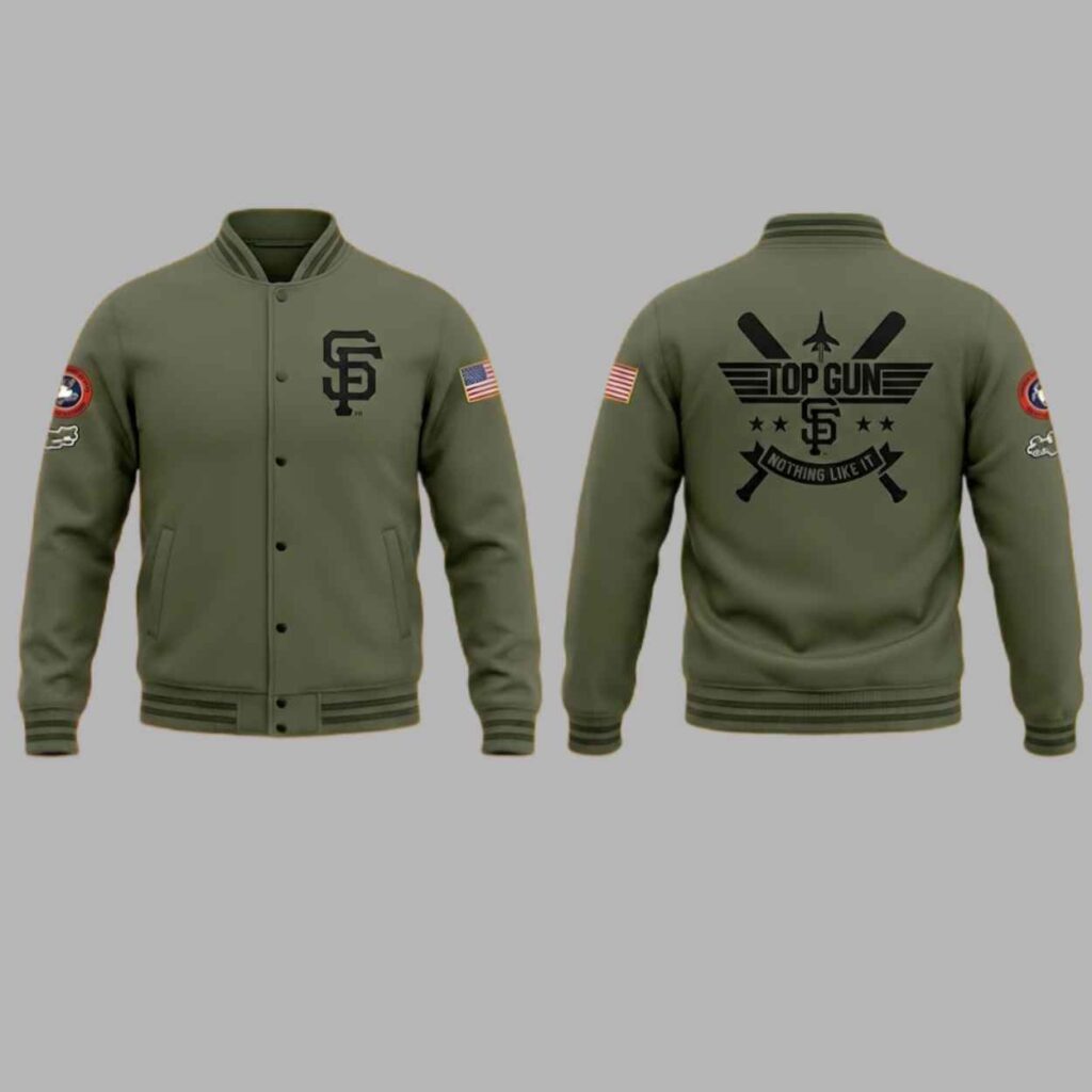 2026 Giants Top Gun Bomber Jacket 2