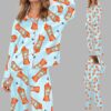 Aperol Bottle Silky Satin Pajama Set 2