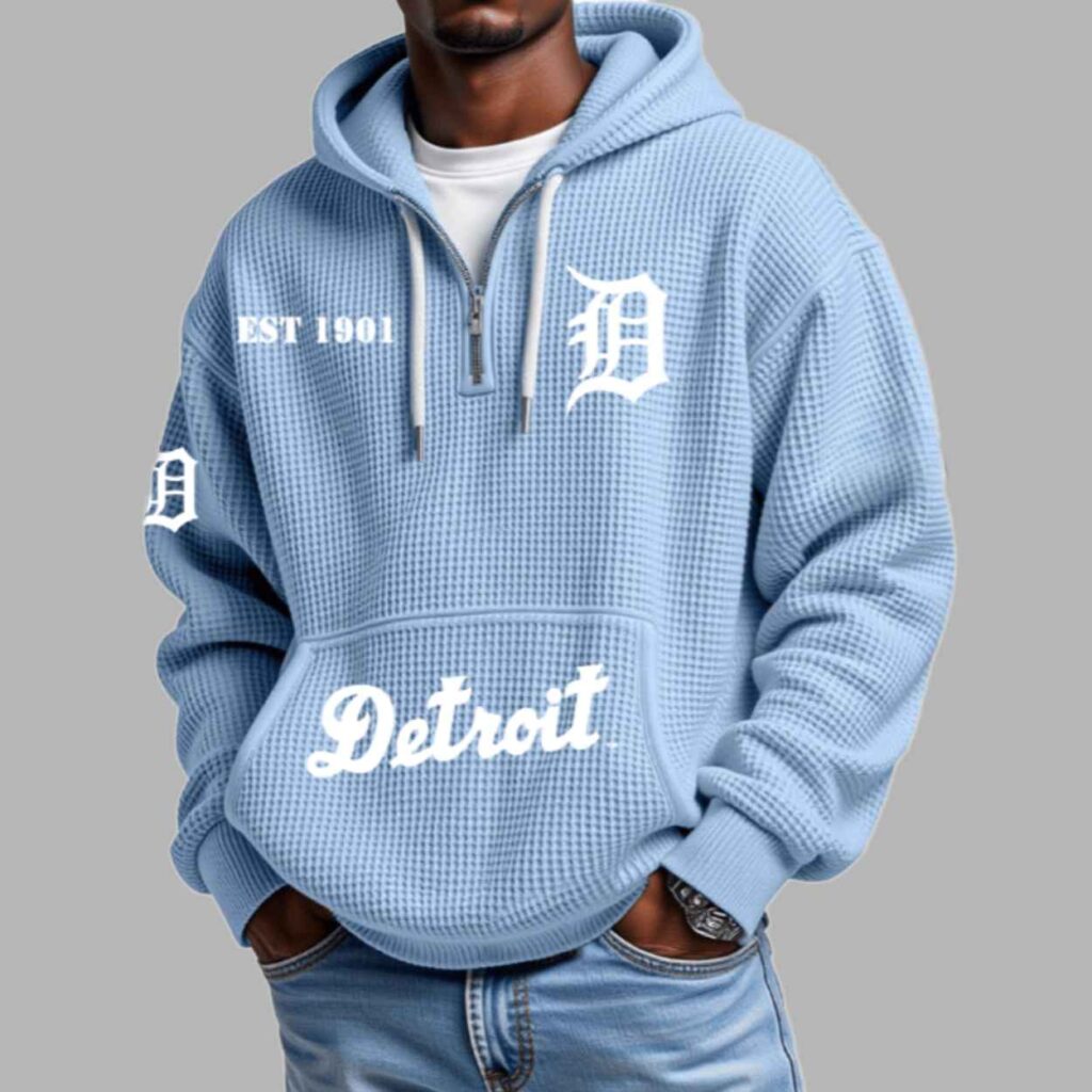 Detroit EST 1901 2D Waffle Hoodie 2 Detroit EST 1901 2D Waffle Hoodie 2